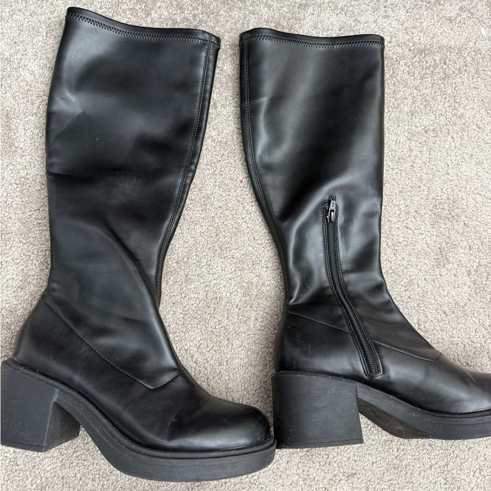 Black high boots